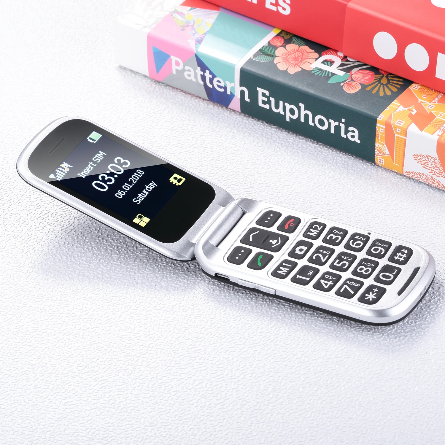 D330 Dual screen 2G SOS easy use portable flip feature mobile phones