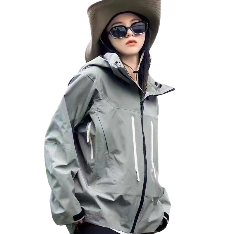 Stand Outdoor Hard Shell Jacket 10000mm Windproof Waterproof Jacket for Wholesale Spring and Autumn High Performance Summer