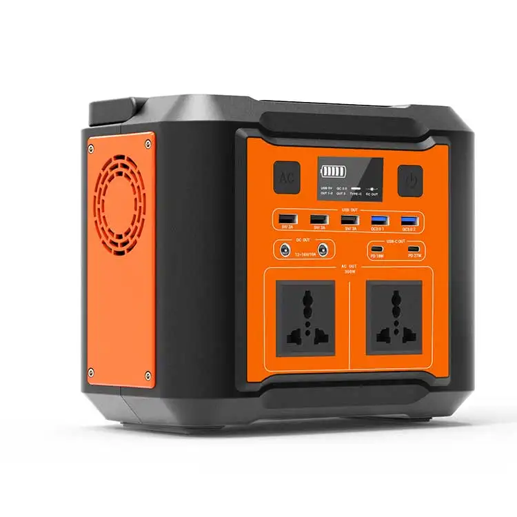 Портативная электростанция аварийный генератор на солнечной батарее 110 Вт/ч с розеткой в переменного тока 2 порта постоянного 4 USB источник питания