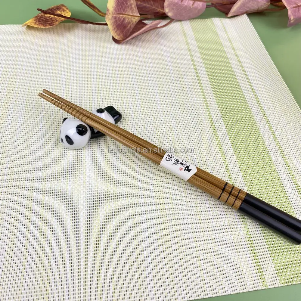 Hot Sale Online Shopping Tableware Custom Service Chopsticks Set With Ceramic Panda Chopsticks Stand