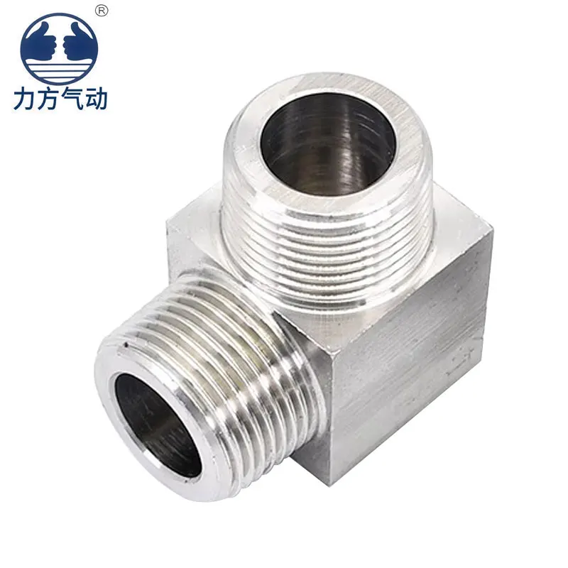 PV1/8 joint PV1/4/PV3/8/PV1/2 stainless steel right angle external tooth pipe joint