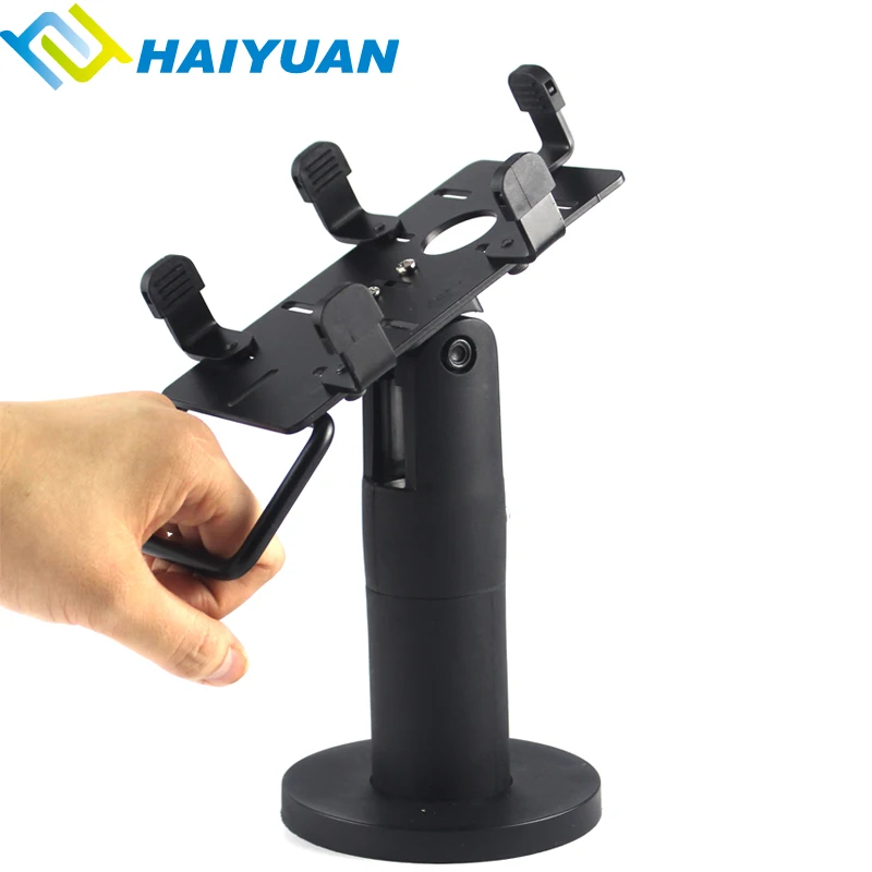 Swivel pos credit card machine metal desktop bracket stand for verifone terminal stand holder
