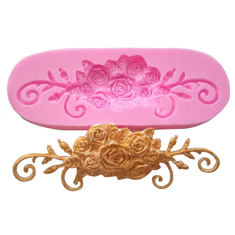 Rose Totem Pattern Fondant Silicone Mold/Cake Decorating Tools