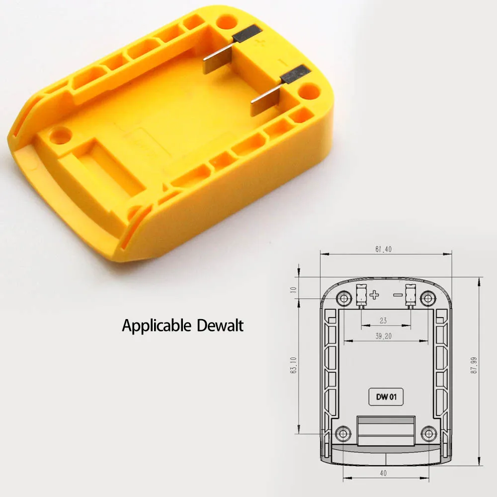 DIY Adapter Converter Base Charging Head Shell for Makita for DeWalt for Worx for Milwaukee 18V Lithium Battery DIY Connector