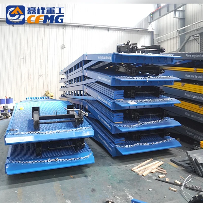 Customized Portable Loading Ramp Mobile Yard Ramp Hydraulic Dock Leveler 6T Loading Dock Platform For Container