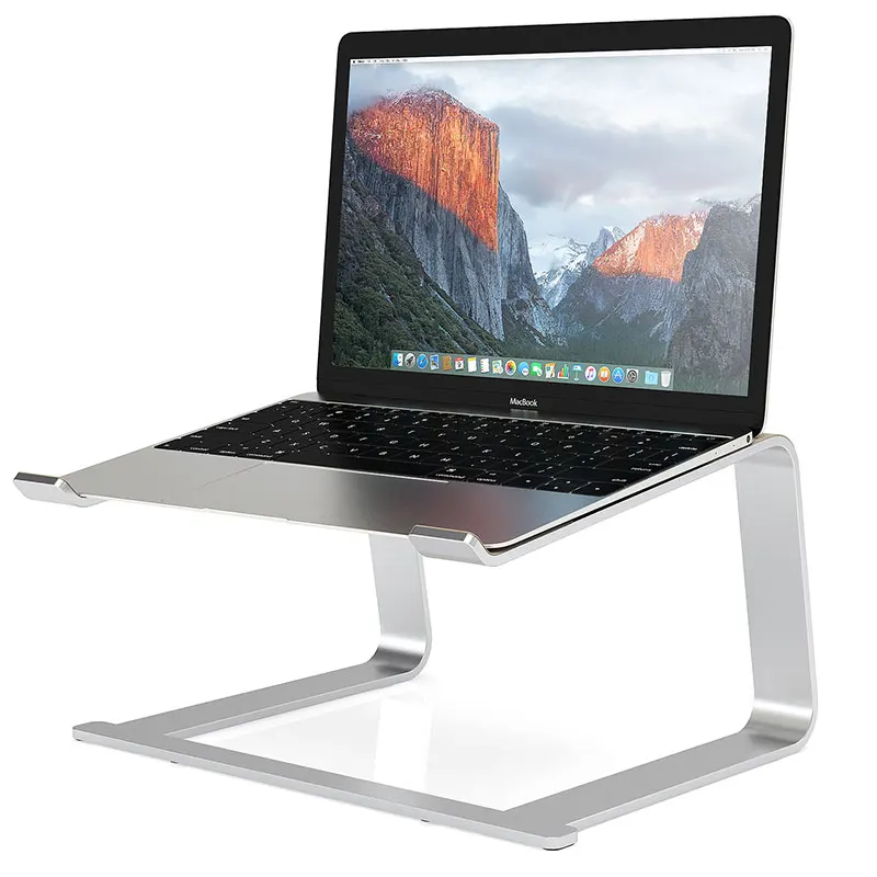 Hot Sales Robust and stable Silicone non-slip Laptop Stand Aluminum Alloy Portable Notebook Laptop Stand