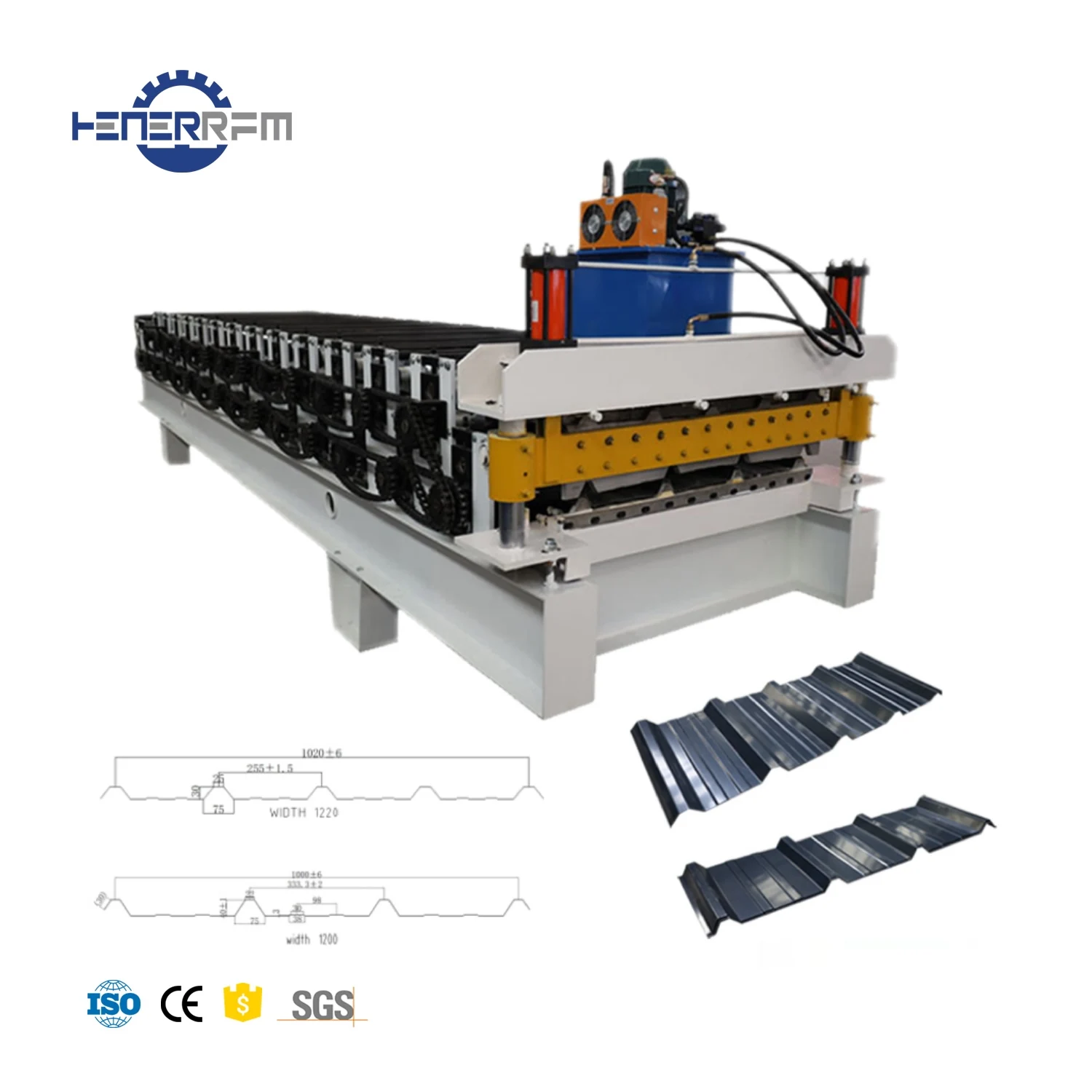 Peru 2024 Popular TR4 TR5 Automatic Double Layer Roll Forming Machine Steel Metal Roofing Sheets Machine