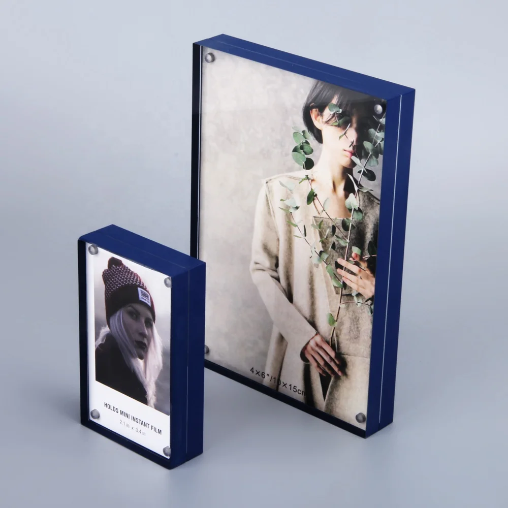 HOMESWEET Wholesale Acrylic photo frame 4X6 Clear Acrylic Photo Frame With Magnet