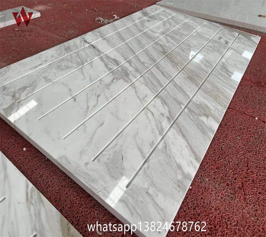 high quality stone furniture and fluted marble panel for hotel baggage holder strong luggage carrier