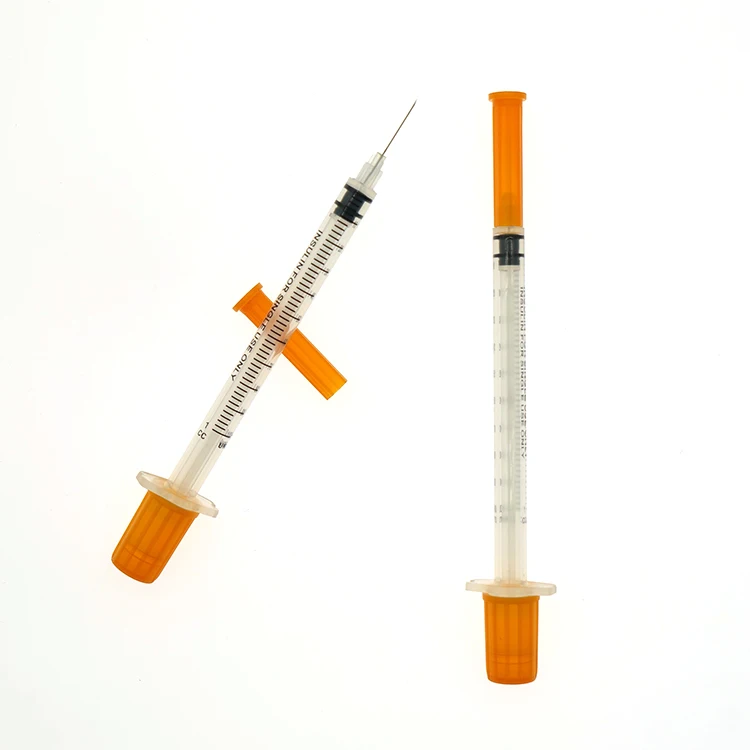 Sterile Disposable 1ml Syringe For Diabetes With Needle