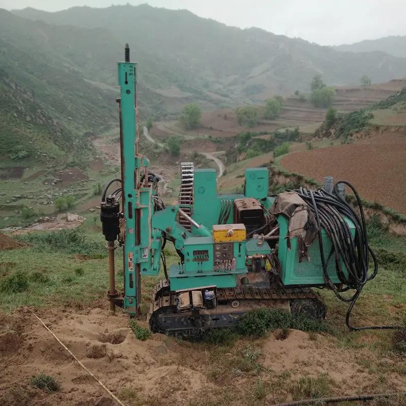 Hot Sale Hard Rock Boring Hole Pile Driver Solar Pile Post Driver Pile Driver Fence Pilling
