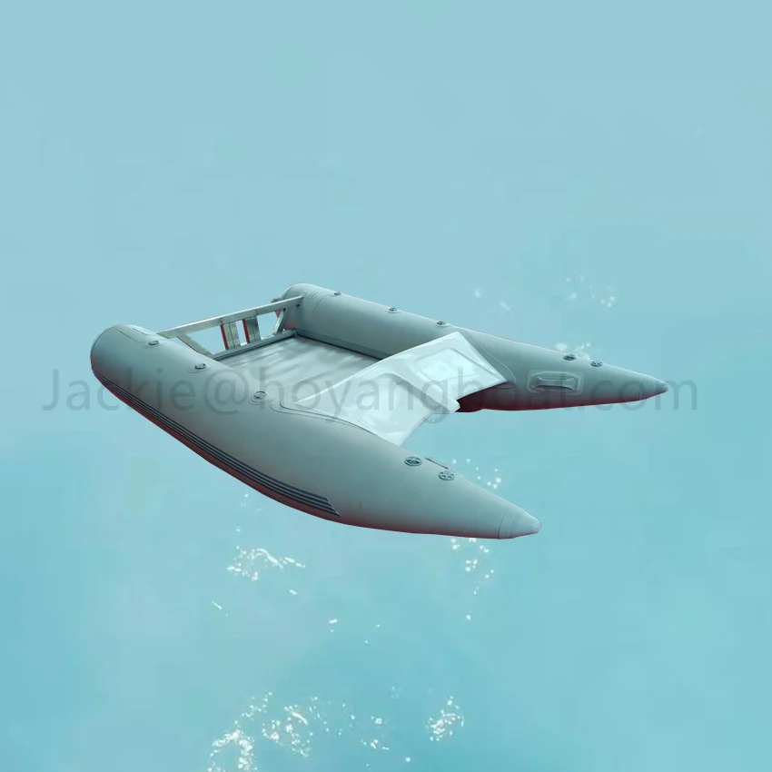 3.35m High speed engine catamaran boat inflatable remote control