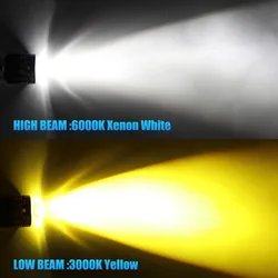 Motorbike 3000K 6000K Scooter car Accessories Condensing Len Fog Lights LED Hi Lo beam headlight motorcycle BA20D H4 led