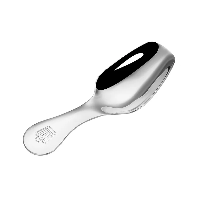 Short Handle Round Spoon 304 Stainless Steel Rainbow Honey Sugar Salt Teaspoon Coffee Ice Cream Home Kitchen Tableware