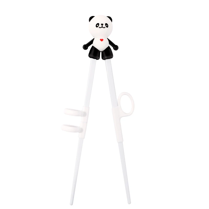 Reusable Portable Food Grade Standard China Panda Model Baby Training Chopsticks