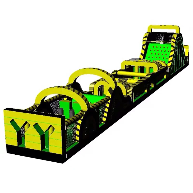 Air castle outdoor large land trampoline jump barrier race parent-child activities fun props carnival