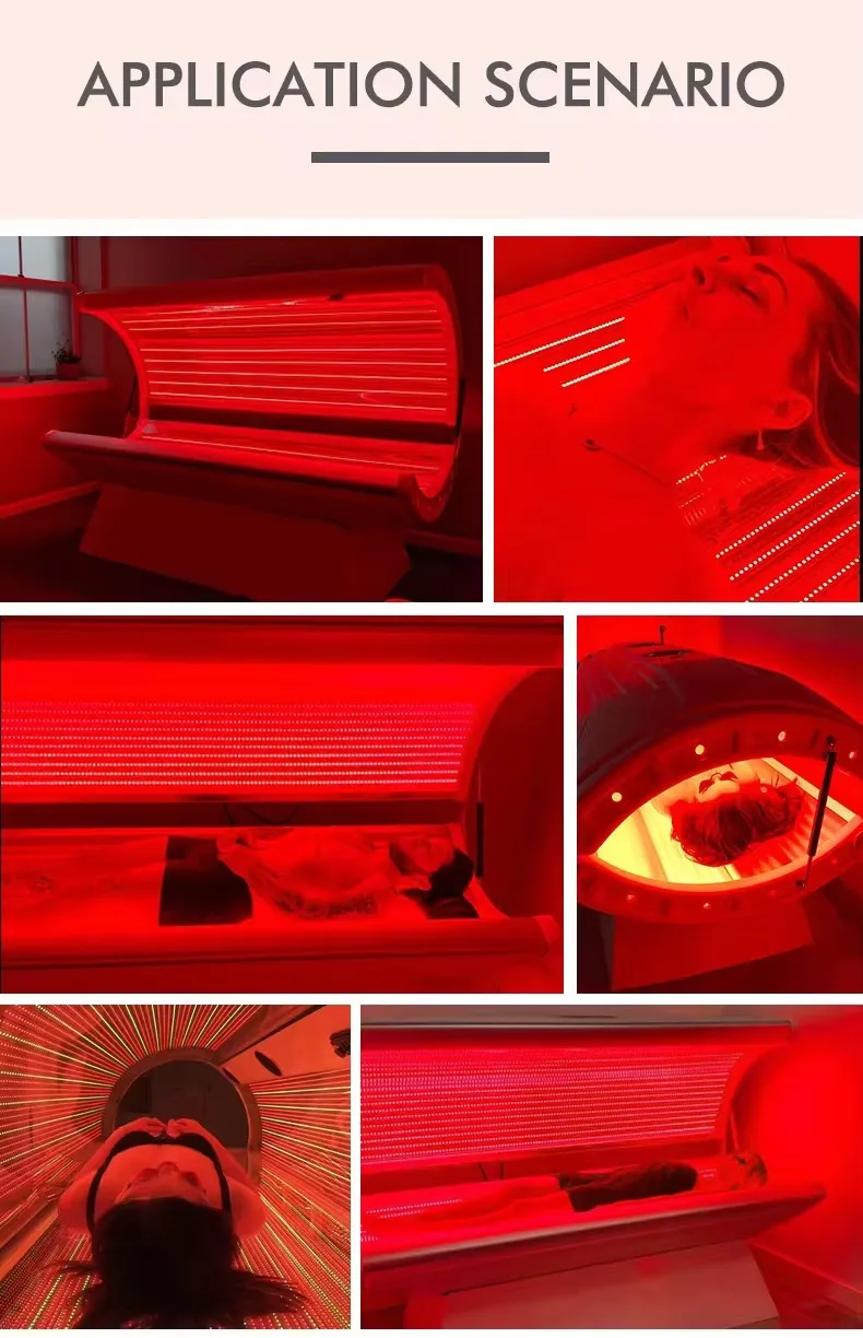 2024 Red Light Therapy Capsule Spa Whitening Infrared Capsule Collagen Bed Led Machine