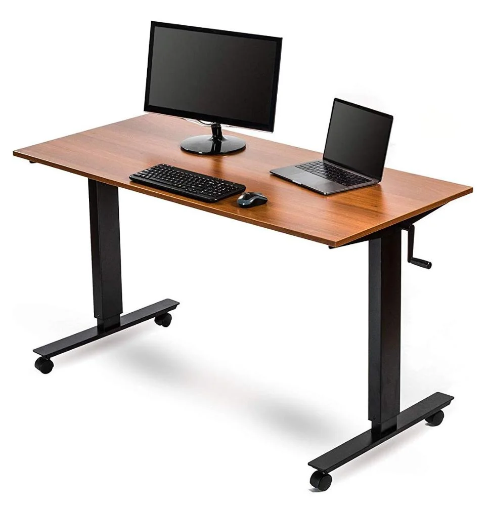 Smart Modern Home Office Work Executive Computer Laptop Lift Sit Up Standing Height Adjustable Computer Desk