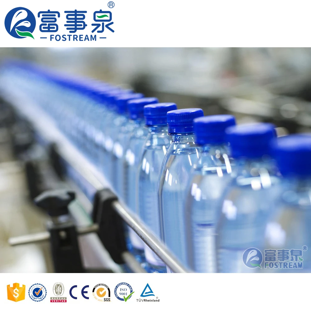  Full Set Complete Automatic PET Plastic Small Bottle Pure Drinking Mineral Water Production Line / Filling