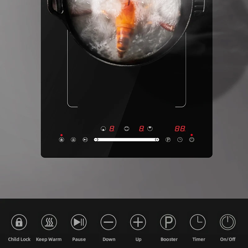 Kitchen Application Built In Induction Cooktop Multi-function 2 Burner Household Induction Cooker