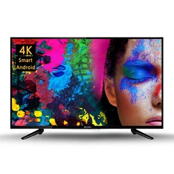 Custom Languages Television 4K Smart Tv 55 Inch Flat Screen Smart Tv