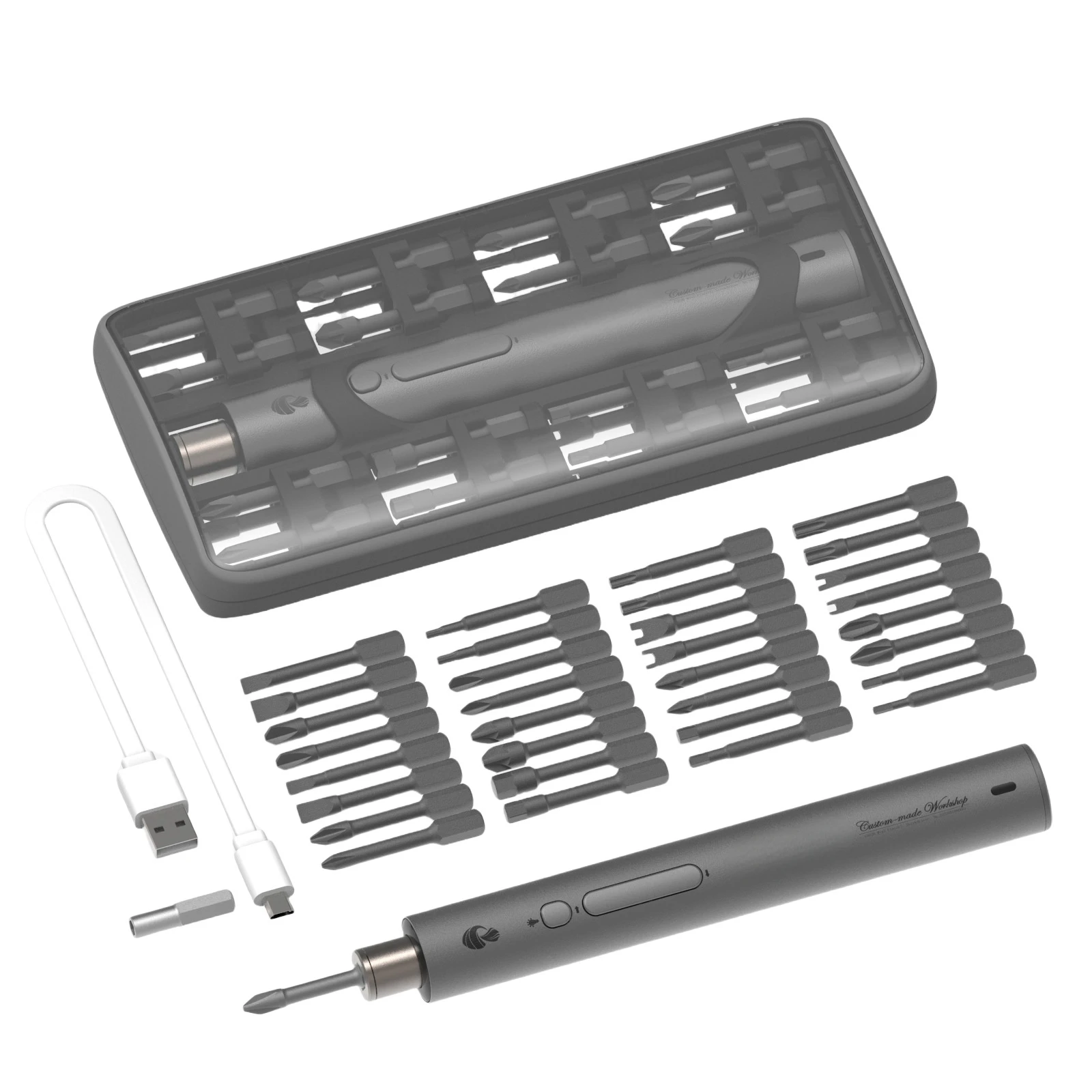 Diy Electric Screwdriver Set Steel 1.8N.m Torque Magnetic Phillips Screwdriver Bit Multipurpose Repair Tool OEM Customizable