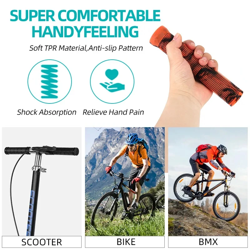 OEM/ODM Bicycle Handlebar Grips Non-slip Mtb Cuffs Lengthening and Thickening Soft Scooter Bike Handle Bar Covers Cycling Parts