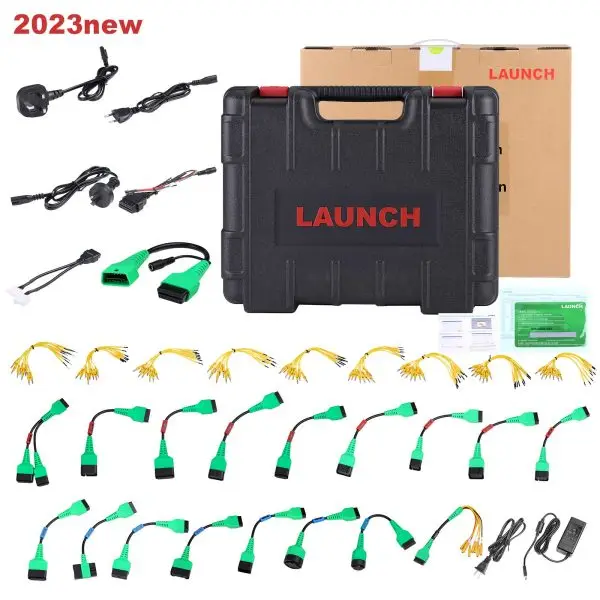 Launch X-431 PAD VII PAD 7 Elite Car Diagnostic Tool plus X431 EV Diagnostic Upgrade Kit with Card Supports New Energy Battery