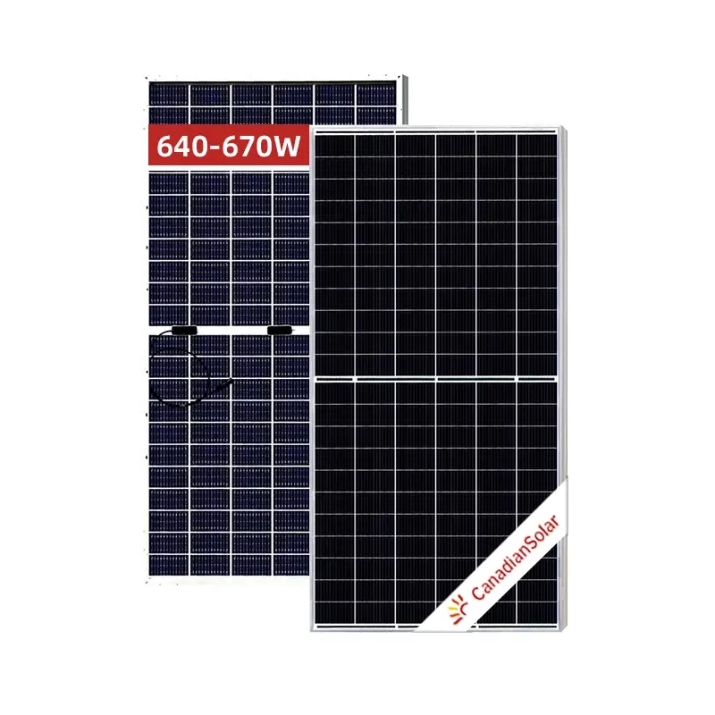Bifacial Solar Panels Canadian BiHiKu7 CS7N 640W 645W 650W 655W 660W 665W 670W Solar Panels Power
