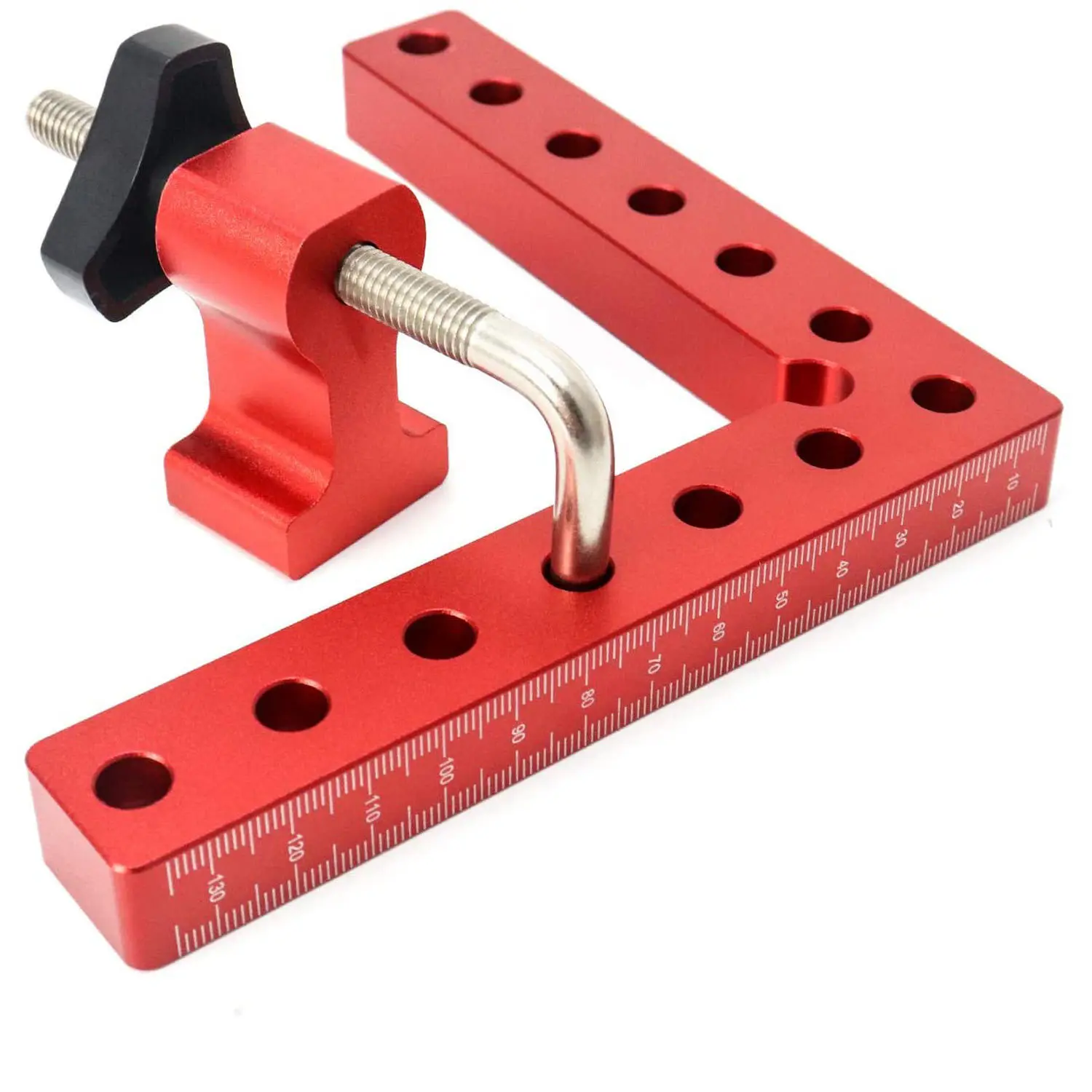 90 Degrees L-Shaped Auxiliary Fixture Splicing Board Positioning Square Angle with Clamp Fixed Clip Ruler Carpenter