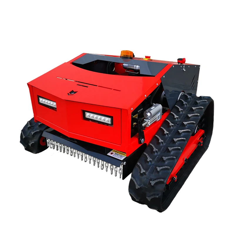 Remote Control Lawn Mower RC Crawler All Terrain Slope Mowing Machine Tracked Radio Controlled Grass Cutter Robotic Mowers
