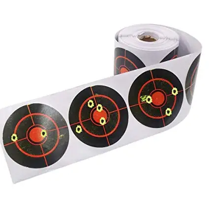 Домашняя мишень 3 дюйма x 250 шт./рулон, реактивные наклейки для брызг, самоклеящиеся