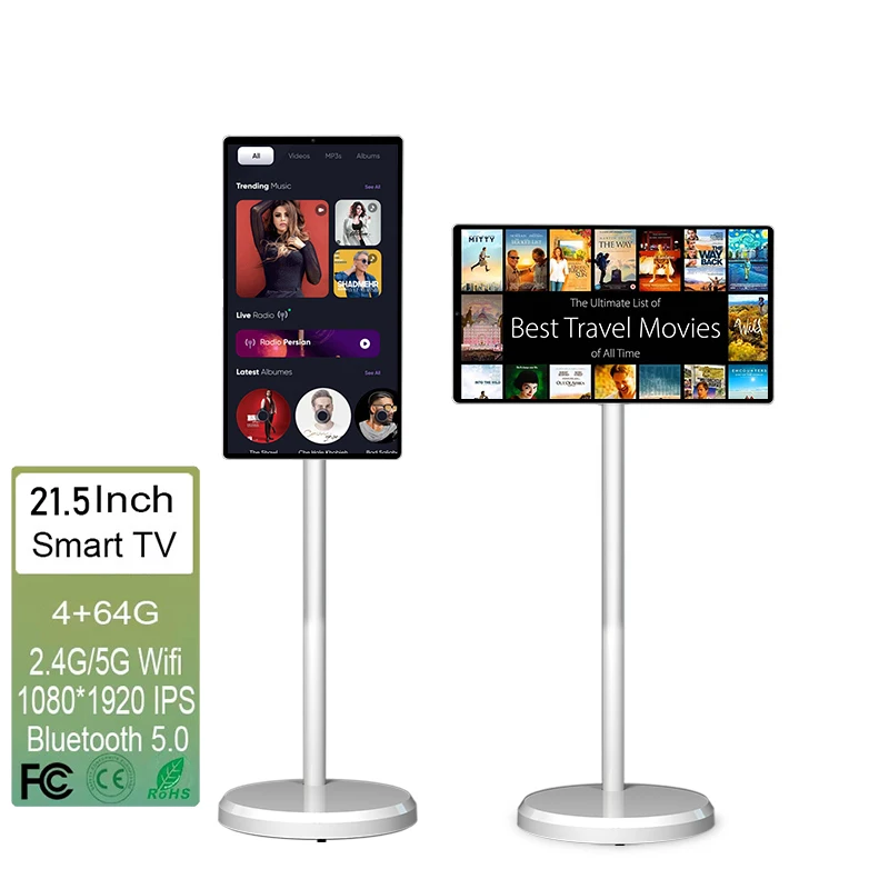 21.5 Inch Top Quality Products Stand Tv Follow By Me East Leton Touch Screen Multi Functional Lcd Modules Display