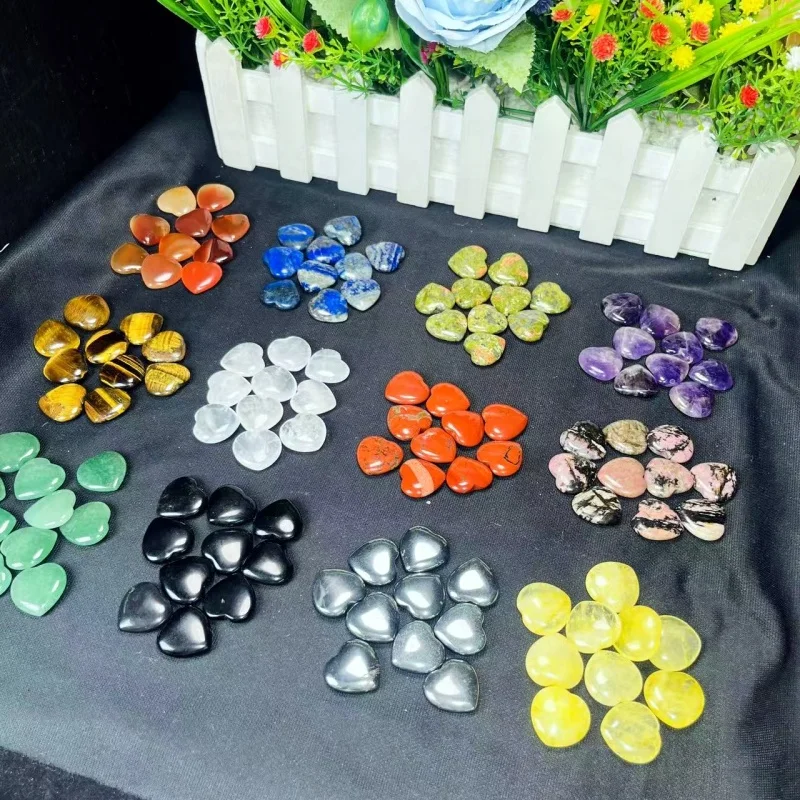 Hot Sale Natural Crystals Carnelian Heart Pendent Ornament Dream Amethyst Carving Craft For Healing Home Decoration