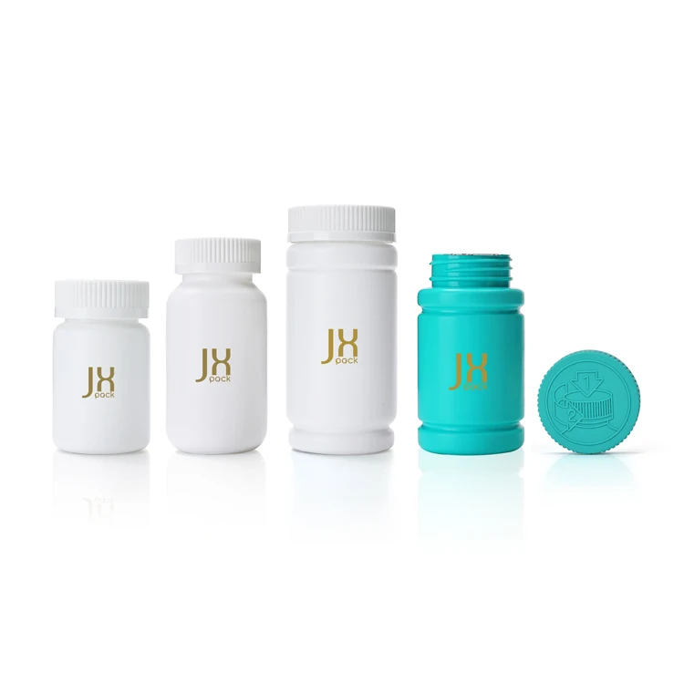 40cc 80cc 100cc150cc white childproof lid plastic pill bottles medicine pharmaceutical capsule bottle