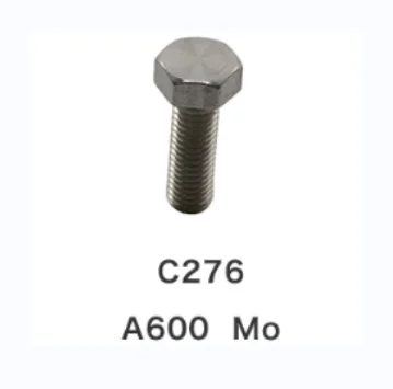 Hastelloy C276 Hex Bolts and Alloy C276 Nuts/ Screws/ Fasteners