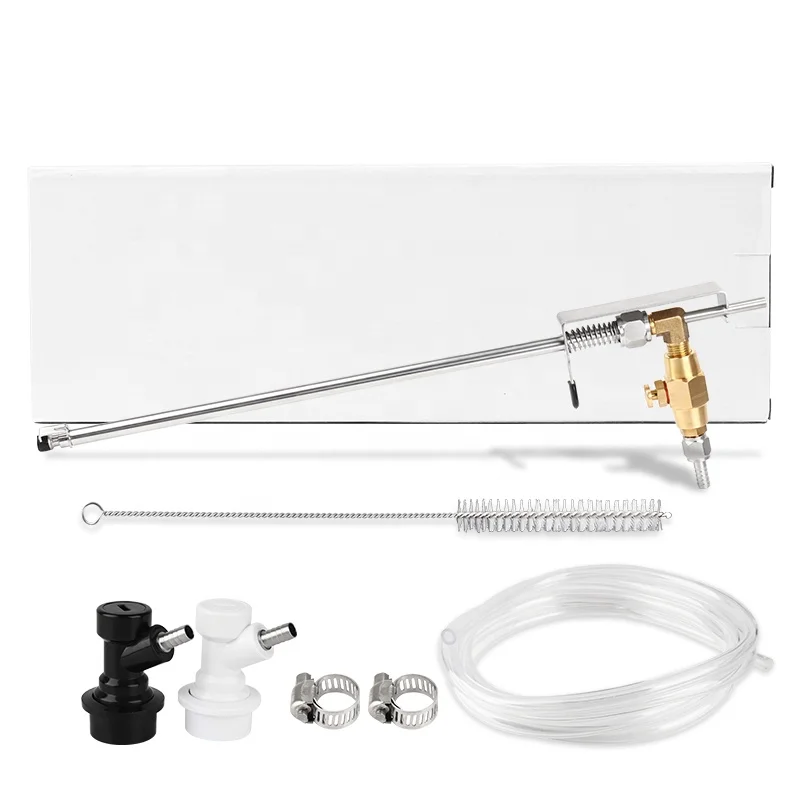 Stainless Bottle Filler Beer Gun Homebrew Beer Keg Co2 Filling Bottling Device Carbonation Kit