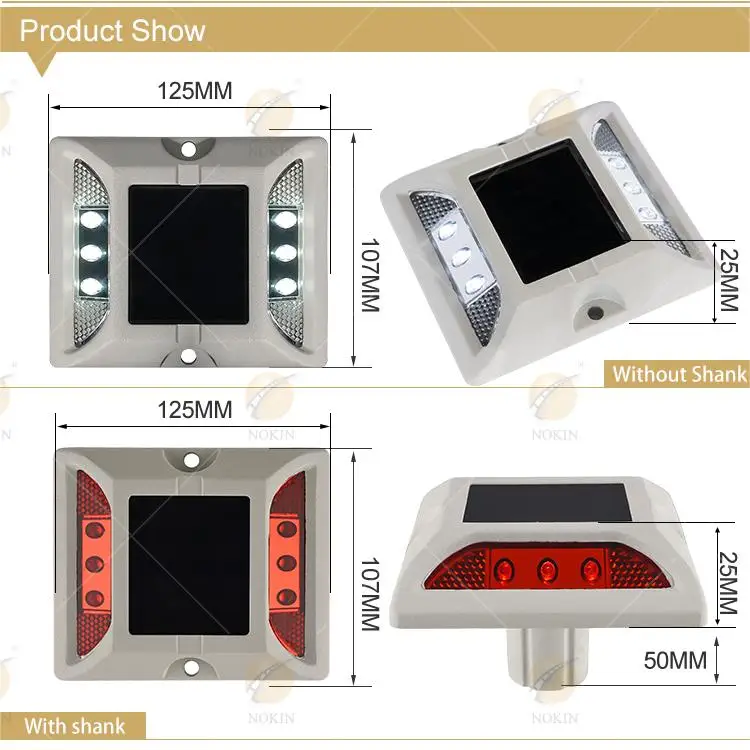 button amber bulk tachas 6 led roadway warning led raised en europe china green 2 side power road marker solar pavement marker