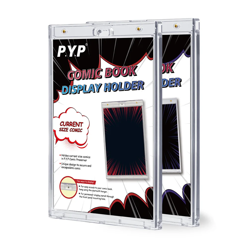 Comic One Touch Magnetic Holder for Current / Silver Size Comic Book Protector Display Slab Case UV Protection