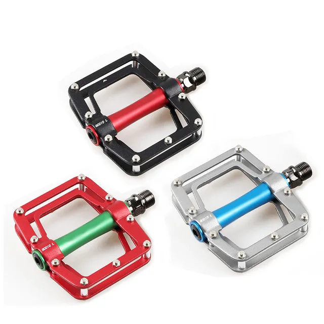 CY Folding Pedal For Bike Non-slip Lightweight Nylon Fiber Bicycle Platform Pedals For Bmx Mtb 9/16 Du Axle Yh-39x