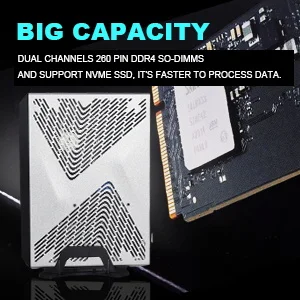 HYSTOU High Quality GTX 1650 GDDR5 Gaming Mini PC i7 i5 i3 Eight Ports Gaming Factory Price Computer