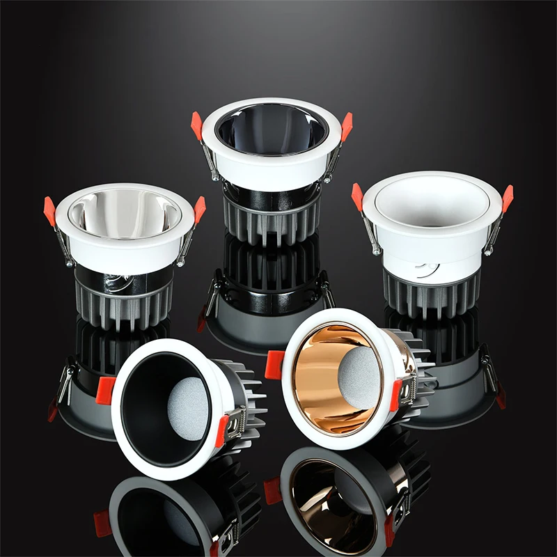  5W 7W 10W 12W 15W 18W Recessed Led Downlight Up and Down Slim Cob Light SKD Frame