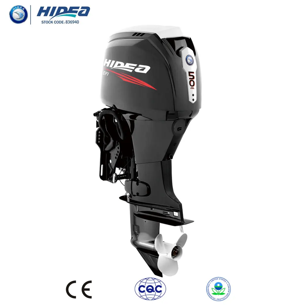 
Hidea CE Approved EFI 50hp Outboard Engine Electronic Fuel Injection for Sale F50 Black engine motor Mannul/Electric Motor 