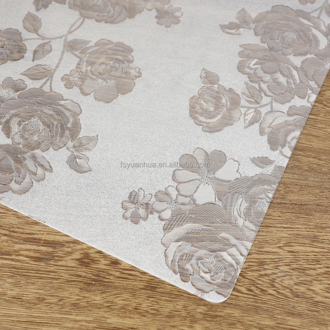 High Quality Transparent tablecloth Soft PVC Super Clear Film Roll PVC Table Cloth for dinner tablecloth