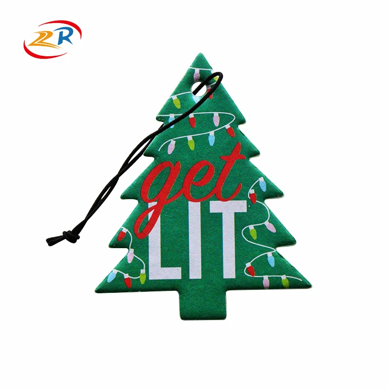 Christmas tree Paper Hanging Car Air Freshener wholesale