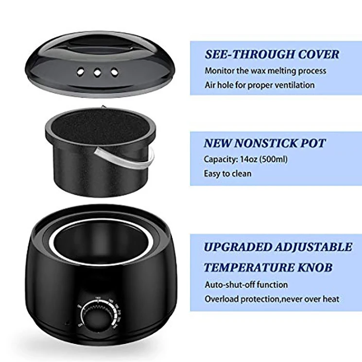 Оптовая продажа, дизайнерская восковая машина для женских рук, ног, глаз, бровей, здоровое удаление волос всего тела, восковой обогреватель