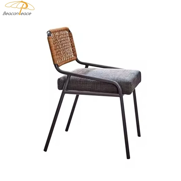 Outdoor leisure courtyard rattan chairs villa terrace garden high-end rattan chair for restaurant