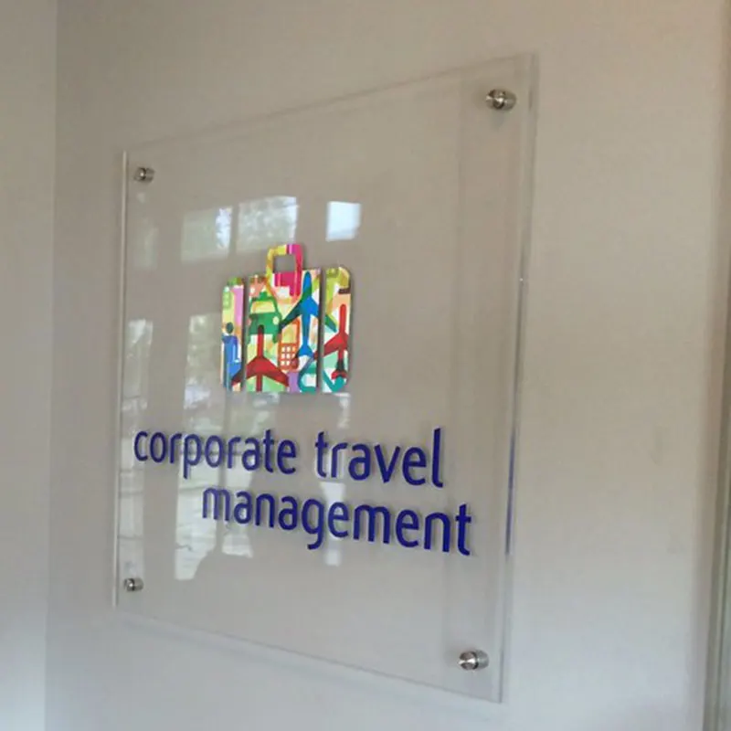 Plexiglass Plaque Custom Company 3D Logo Plastic Sign Board Uv Printing Acrylic Signage