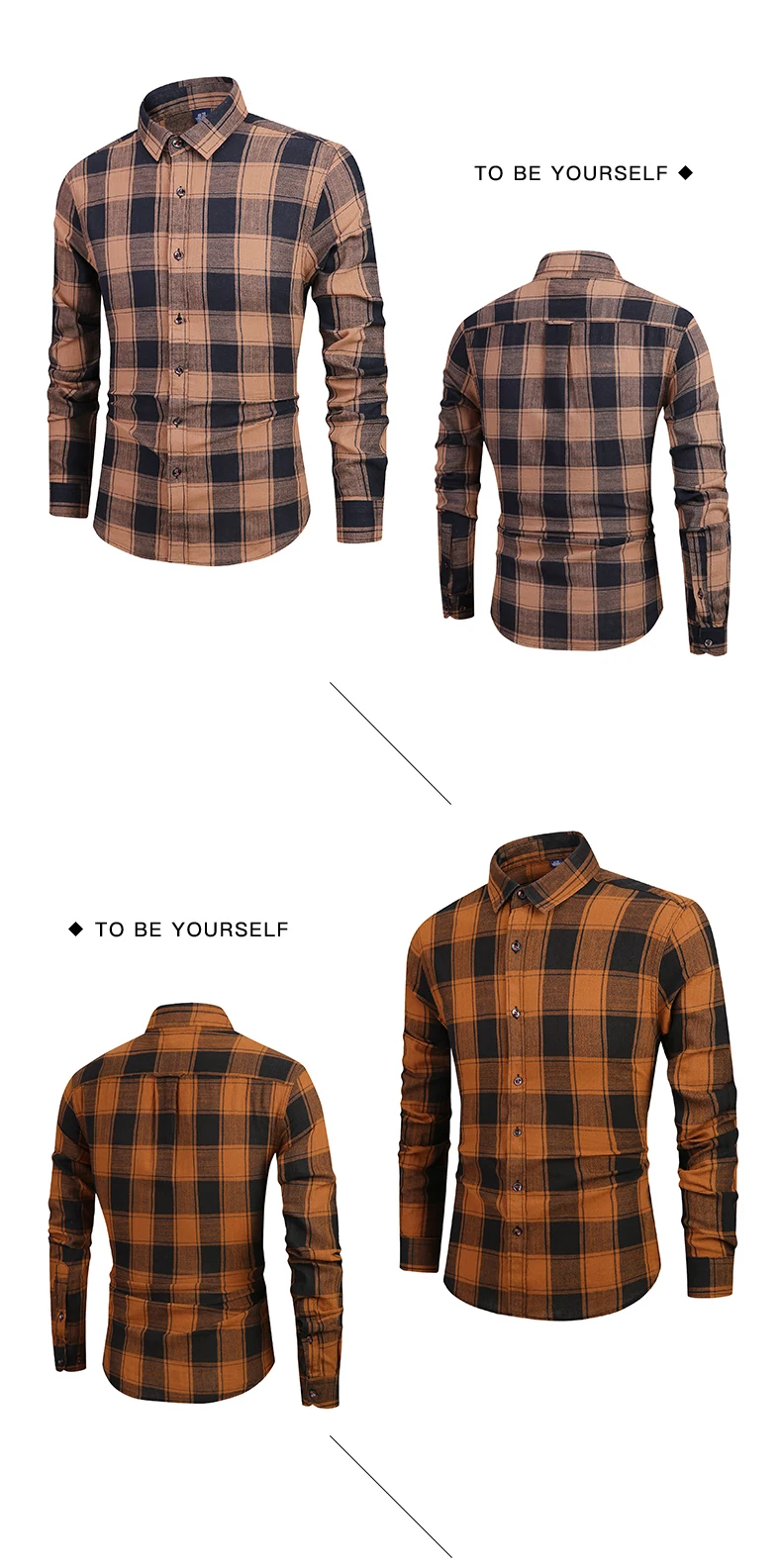 Custom top selling plaid flannel maxi checked shirt for mens