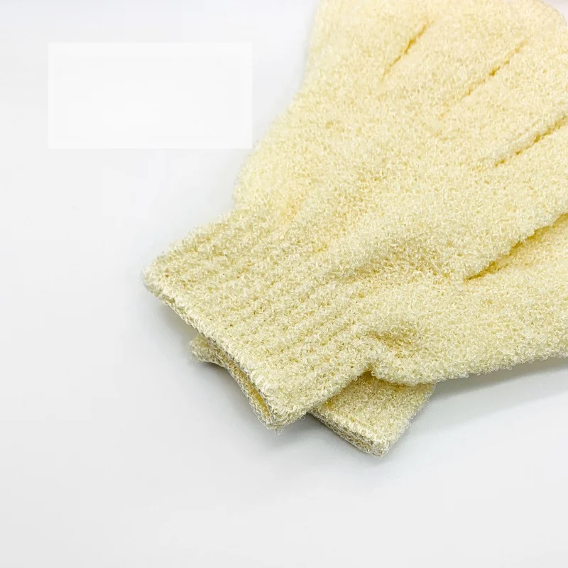 UUYP New Design High Quality Nature Rubbing Ash Spa Massage Shower Bathhouse Mud Towel Removes Dead Dry Skin Fiber Bath Gloves